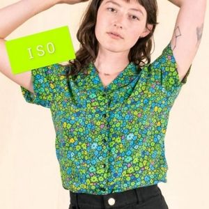 ISO Moss Blossom Pantry Button Up